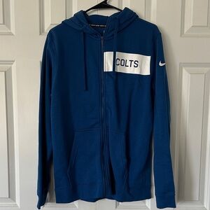 Nike Colts Full-Zip Blue Hoodie